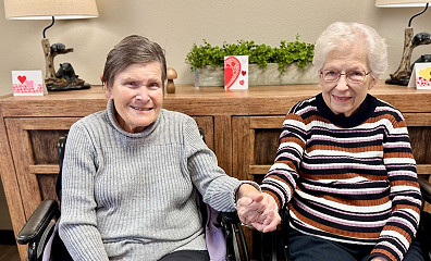 Resident in therapy gym