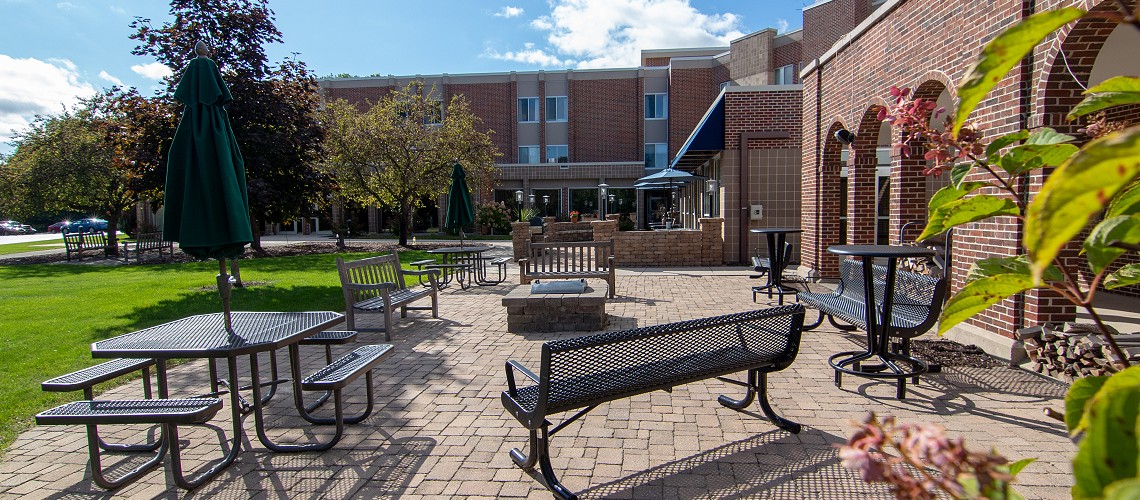 Back patio at Rocky Knoll