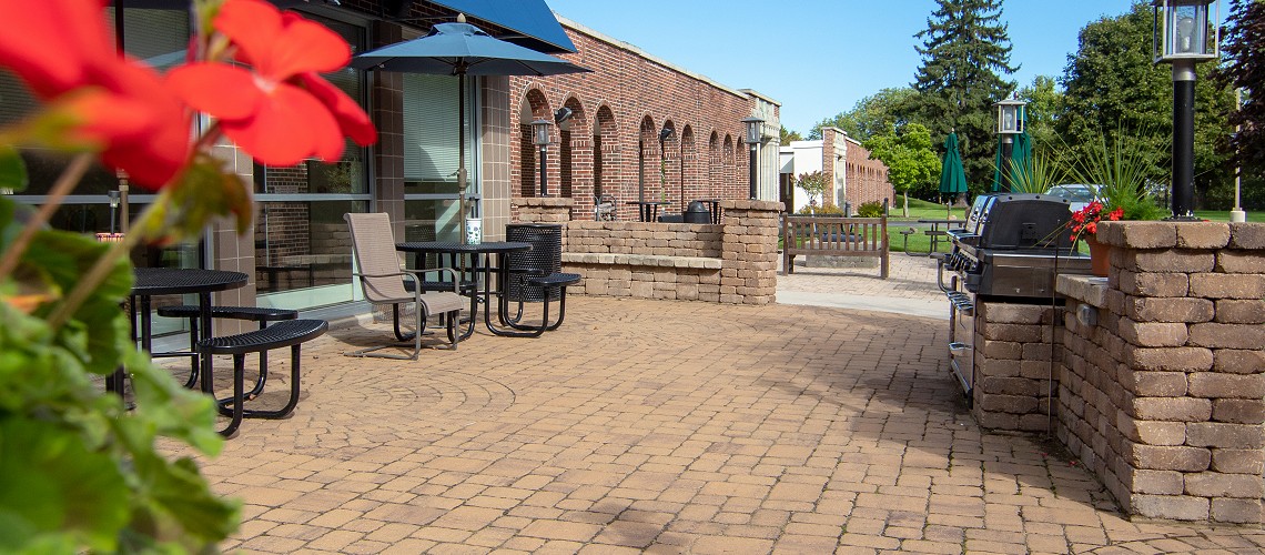 Back patio view at Rocky Knoll