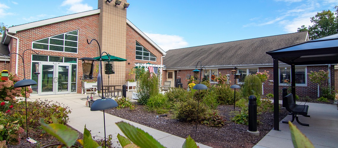 Back view of Rocky Knoll building